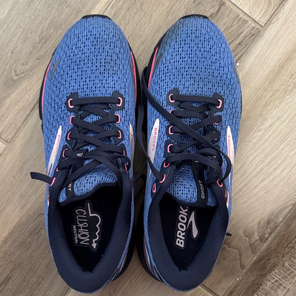 Brooks Blue and Black Athletic Shoes